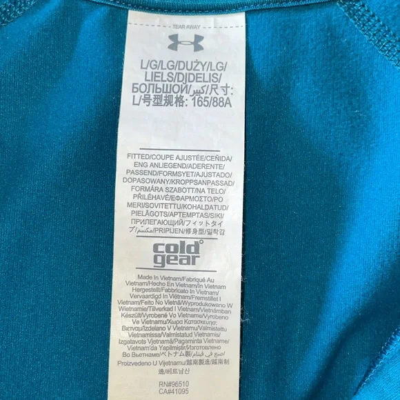 NWOT UNDER ARMOUR Teal Athletic Pullover.  Size Large. - Picture 4 of 4